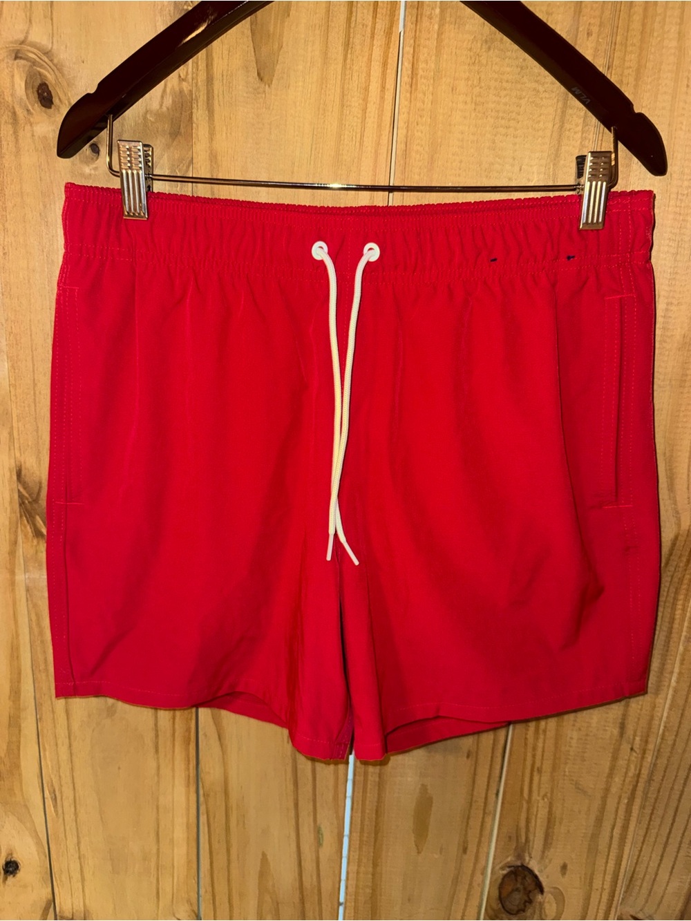 Hollister Red Athletic Drawstring Shorts